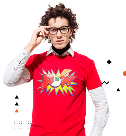 man tshirt print